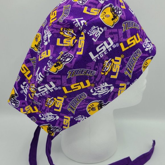 LSU Louisiana State University Surgical Scrub Cap - Picture 2 of 4